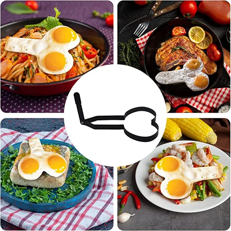 Funny Fried Egg Mold Penis Shape Cooking Egg Pancake Metal Mould DIY  Handmade Breakfast Sandwich Tool Kitchen Accessories Gadget