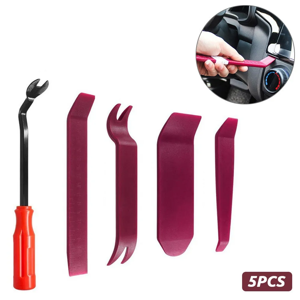 

Auto Door Clip Panel Trim Removal Tool Kits Navigation Disassembly Blades Car Interior Plastic Seesaw Conversion Repairing Tools