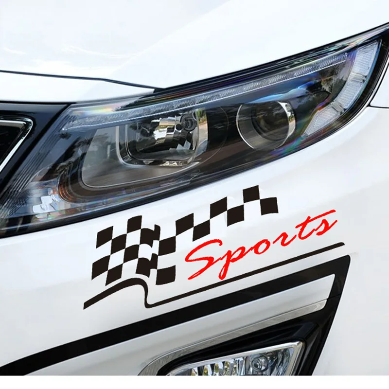 SportGridStyleCarStylingDieCutVinylStickersAndDecalsOnCar
