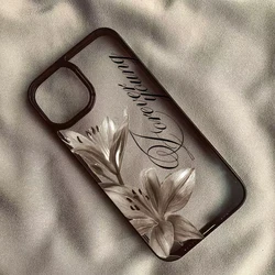 Elegant Vintage Lily Floral Shockproof Phone Case Cover - iPhone 15 (C)