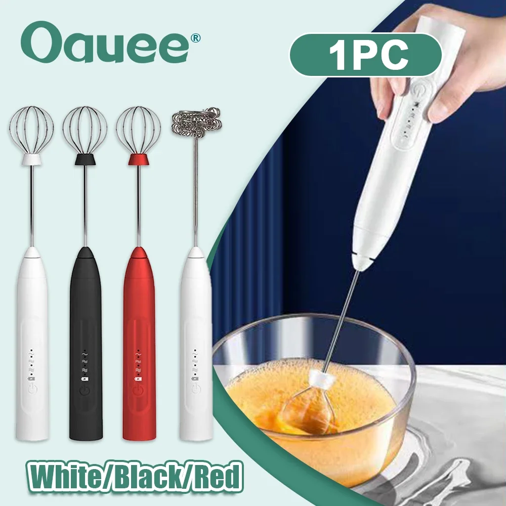 Handheld Electric Coffee Milk Frother Whisk Egg Beater USB