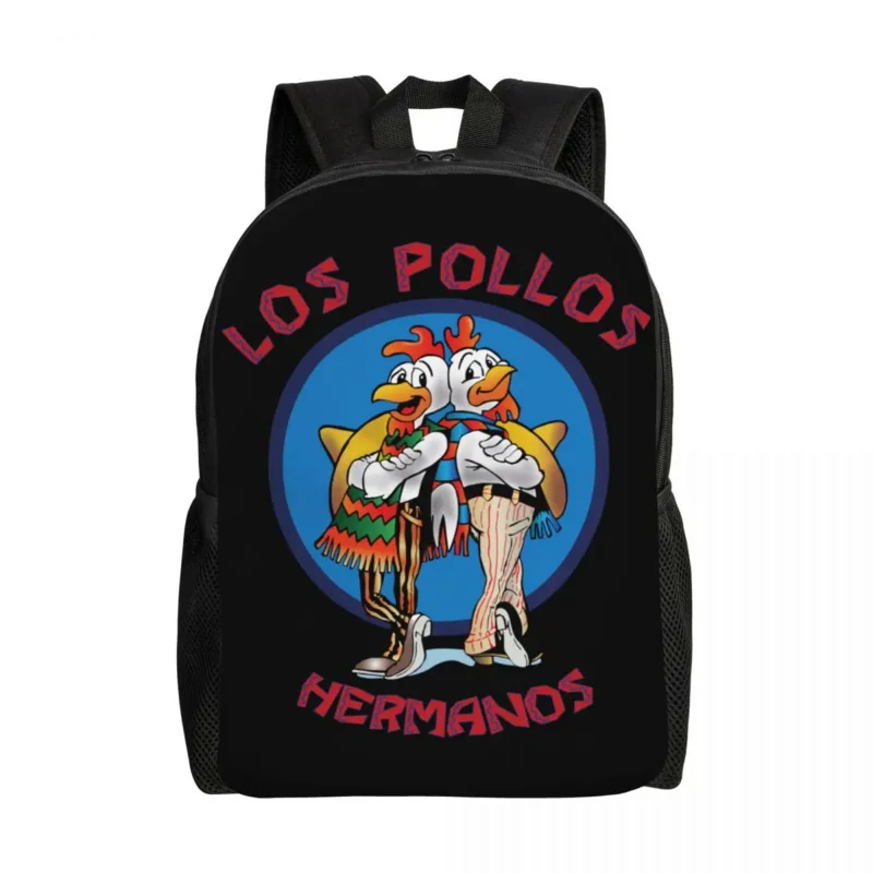 

Funny Los Pollos Hermanos Laptop Backpack Men Women Casual Bookbag for School College Students Breaking Bad Bag