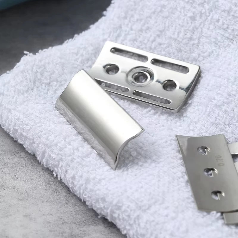 Yaqi High Quality New Trifecta Adjustable 316 Stainless Steel Polished Safety Razor Head With Different Blade Gaps For Shaving