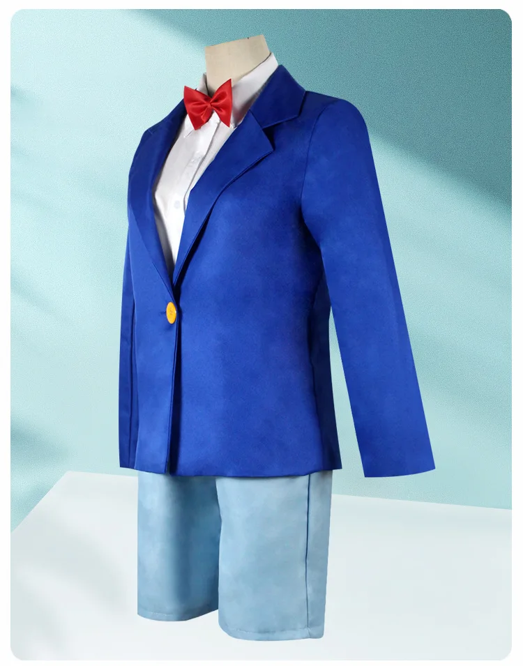Detective Conan Edogawa Conan School Uniform Cosplay Costume Set (Unofficial)