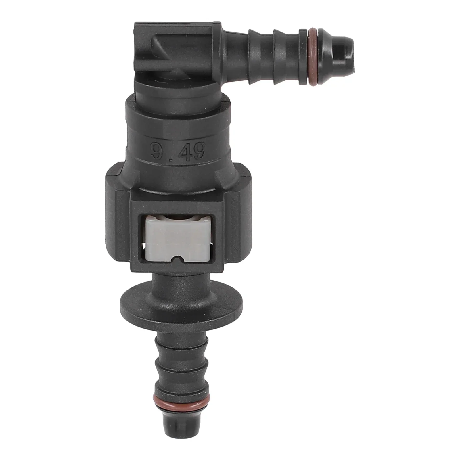 Car Fuel Line Quick Release Connector Nylon Hose ID 6mm（1/4"）90 Deg Elbow SAE 9.49 Nylon Fuel Line Coupler Car Supplies