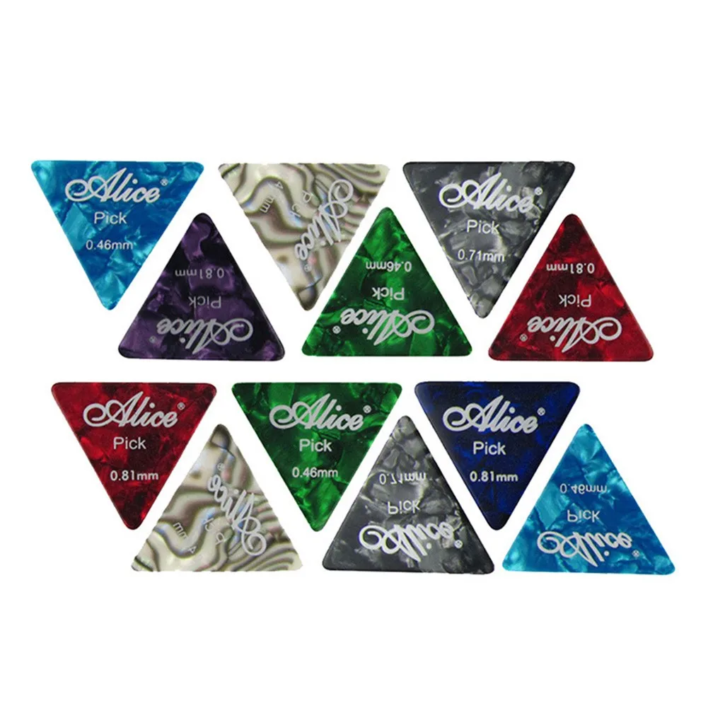 

12pcs Guitar Picks Acoustic Guitar Guitar Picks Heavy Large Picks Random Color Thin 0.46/0.71/0.81MM High Quality