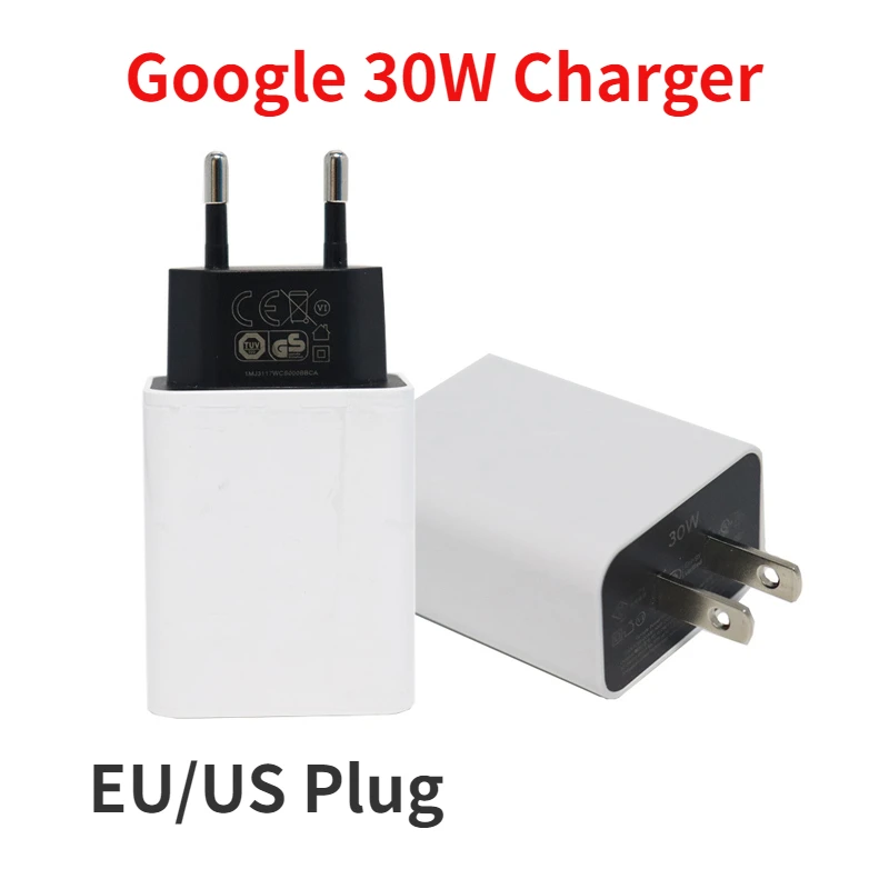 30WGoogleChargerUSBCPDFastChargerEUUSQuickChargingAdapter1M
