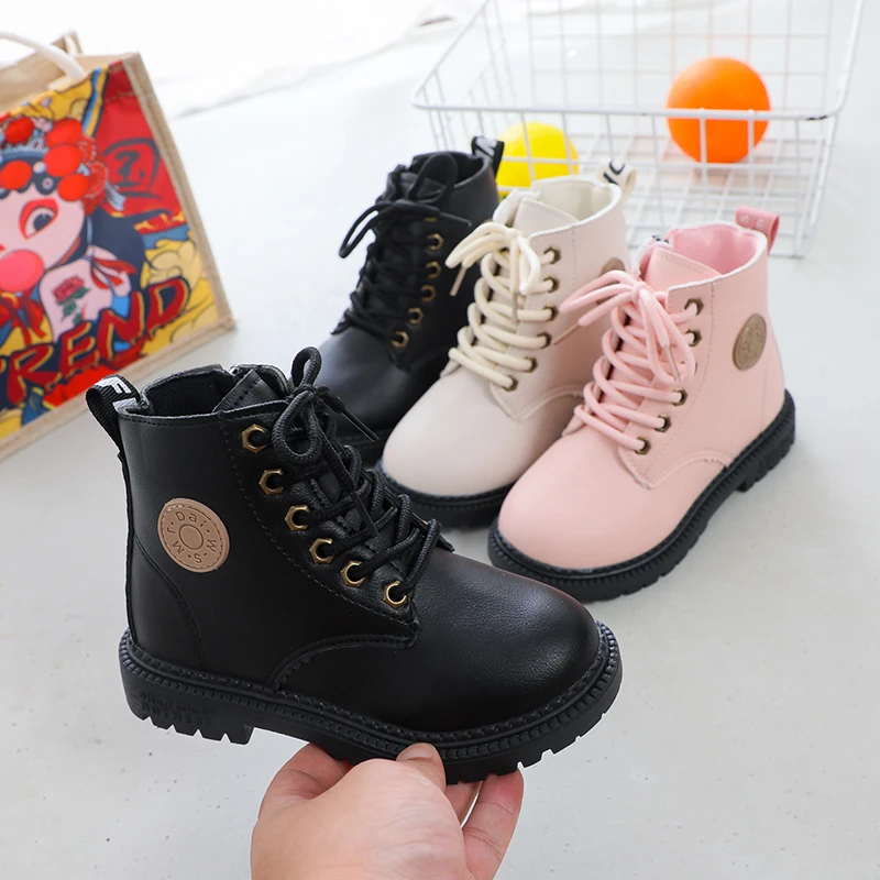 Children Boots Rubber Outsole Autumn Winter For Boys Girls