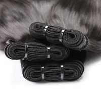 Paquets de cheveux raides brésiliens 8-40 pouces 100% cheveux vierges non transformés tissage droit paquet de cheveux humains 1/3/4 pièces Extension de cheveux 3