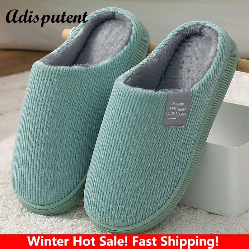 Tanio Big Size kobiety zimowe pantofle domowe obuwie męskie antypoślizgowe