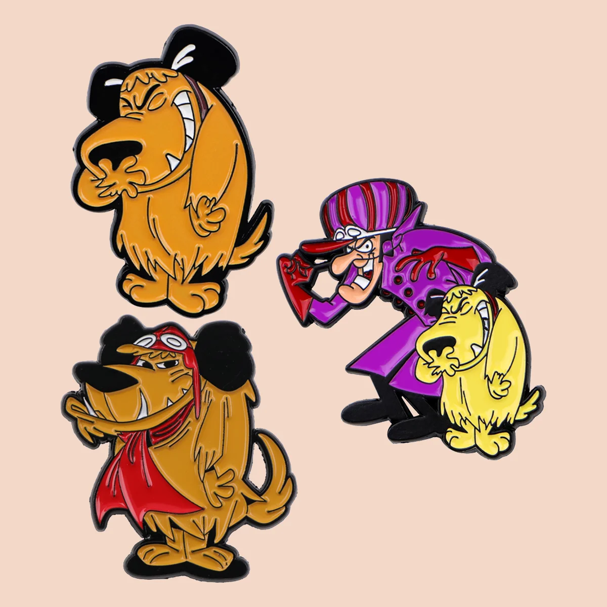 3 teile/satz Komische Hund Emaille Pins Metall Cartoon Brosche Rucksack Kragen Revers Abzeichen Männer Frauen Mode Schmuck Sammlung Geschenk – Detail 3