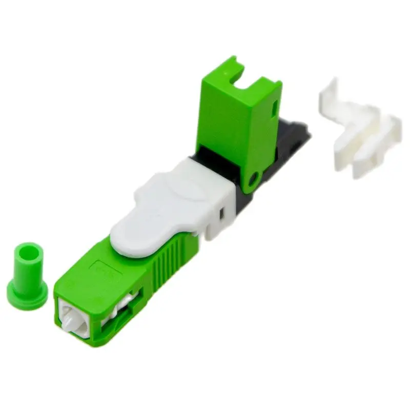 100pcs Fiber Optic Quick Connector ESC250D SC/UPC/APC FTTH Embedded Field Assembled Single Mode Optic Equipment Adapter