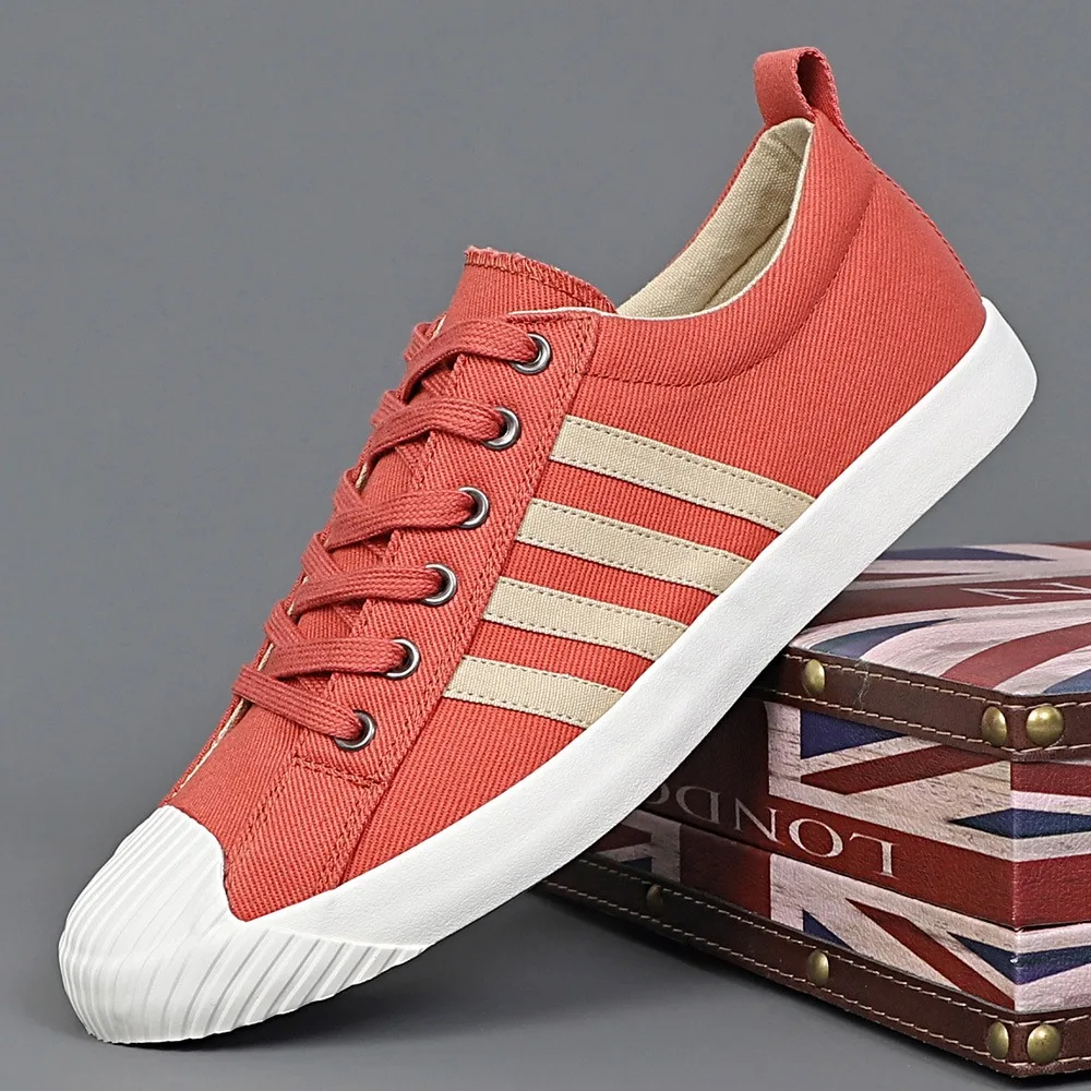Men-s-Casual-Canvas-Lace-up-Flat-Shoes-Simple-Somfortable-Canvas-Shoes ...