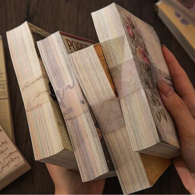 200 Pezzi/1 Lotto di Carta Decorativa Vintage per Scrapbooking, Senza Duplicati, Carta da Diario Stile Vecchio Giornale, Materiale per Fai-da-Te e Cancelleria - immagine 5