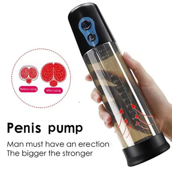 Electric Penis Pump Vacuum Pum Penis Extender Vacuum Pump Penile Enlarger Erection Male Masturbator  Sex Toys for Men 6