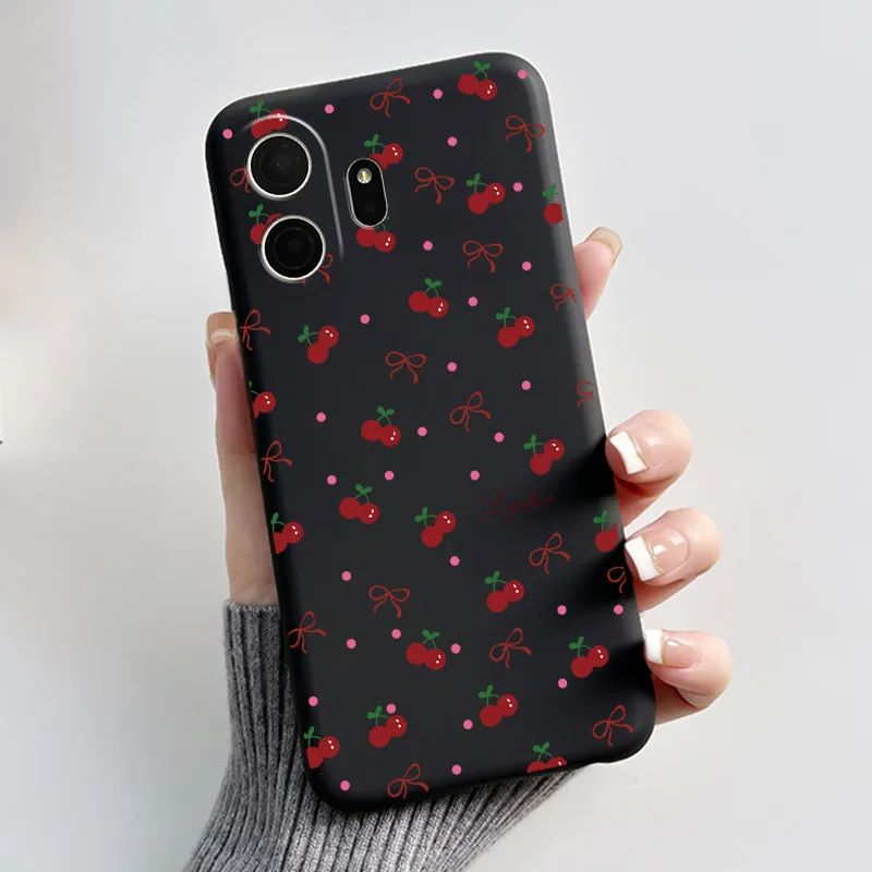 Aesthetic Cute Cat Cartoon Shockproof Silicone TPU Back Cover