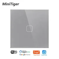 EU/UK Standard Tuya Smart Life Glass Panel Light Touch Switch Voice Control Light Wireless Touch Wall Switch - Image 3