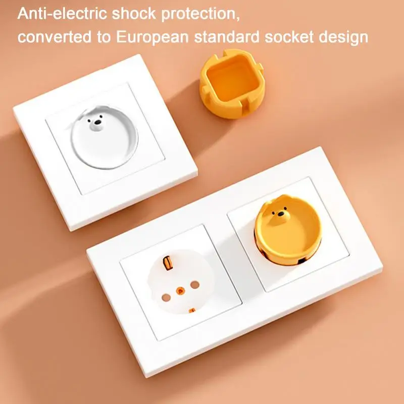 Outlet Covers Baby Proofing Child Proof Plug Protectors Socket Protector Cover Shock Prevention Silicone Outlet Protectors Baby