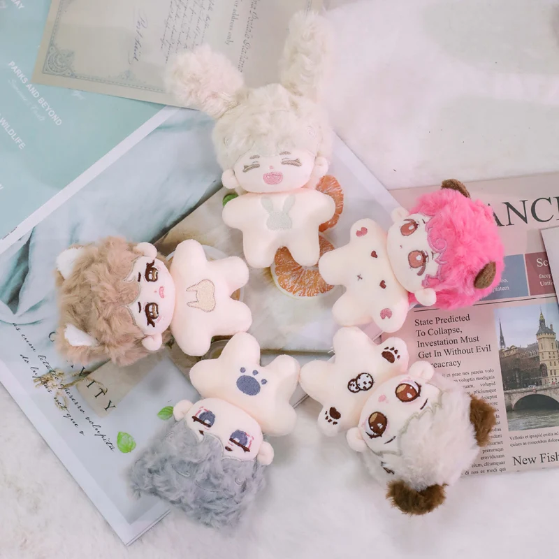 10cm Kawaii Mini Idol Doll Anime Plush Star Dolls Stuffed Customization Figure Toys Crying Cotton Baby Plushies Toys Fans Gift 3
