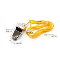 1PC Referee Whistles Metal Whistles Stainless Steel Metal Sports Whistles Sports Equipment With Lanyards Sports Referee Tools 2