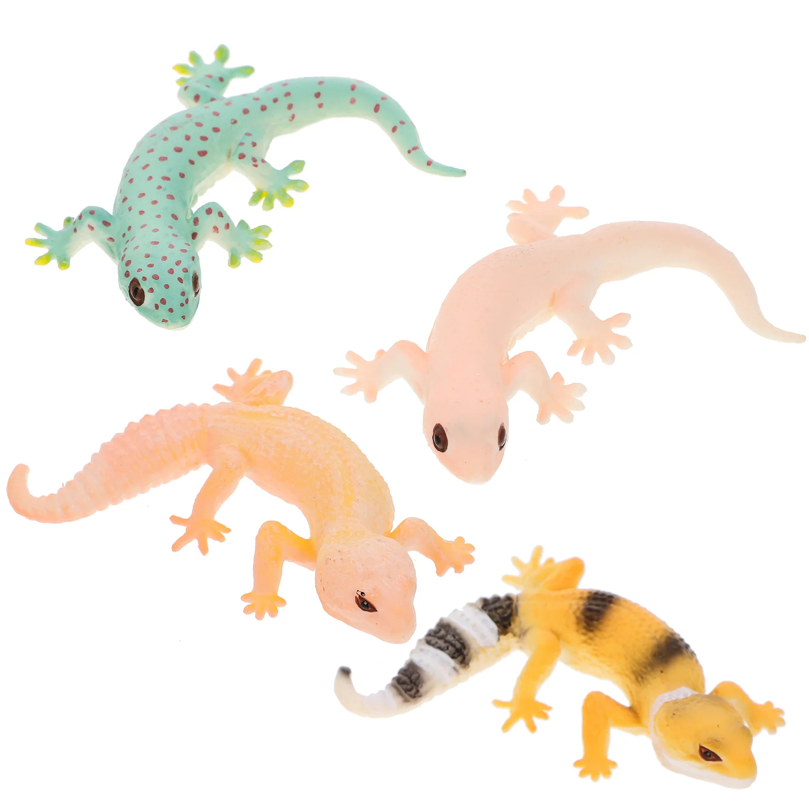 

4 Pcs Simulation Lizard Model Kid Toys Models Artificial Animal Movable Fake Plastic Figurine Child Realistic Simulated Decor