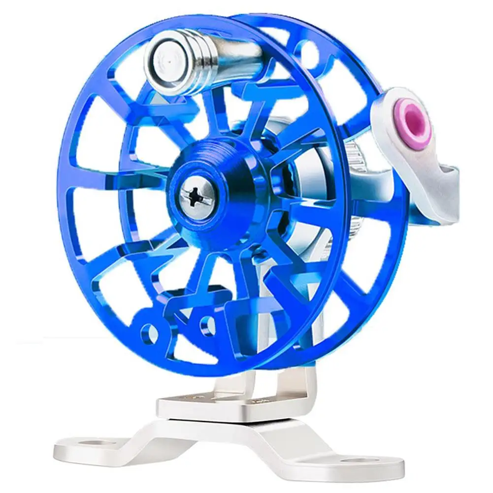 Blue Ice Fishing Reels High Quality Ultralight Weight Full Metal