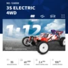 WLtoys 124008 Remote Control Car 1/12 2.4GHz 60KM/H High Speed Off Road Car Brushless 4WD Vehicle 11.1V 2000mAh Gifts for Kids A 3