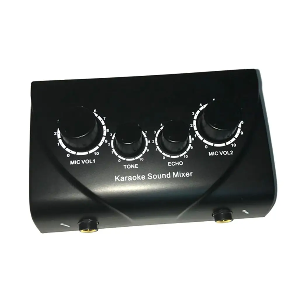 Portable Audio Stereo Karaoke Digital Audio Sound Mixer with Cable for Computer