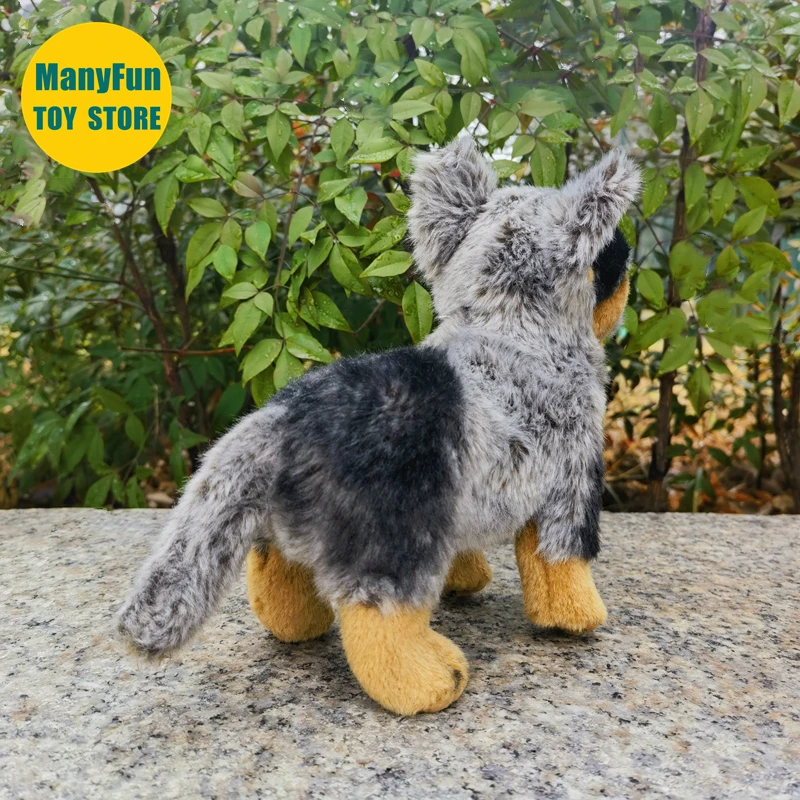 Australian Queensland Heeler Plush Toy Lifelike Cattle Dog Plushie