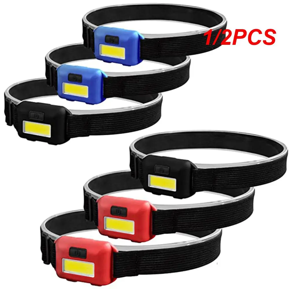 

1/2PCS Mini Headlight COB LED Headlamp 3 Modes Waterproof Headlight Head Flashlight Lanterna For Outdoor Camping Night