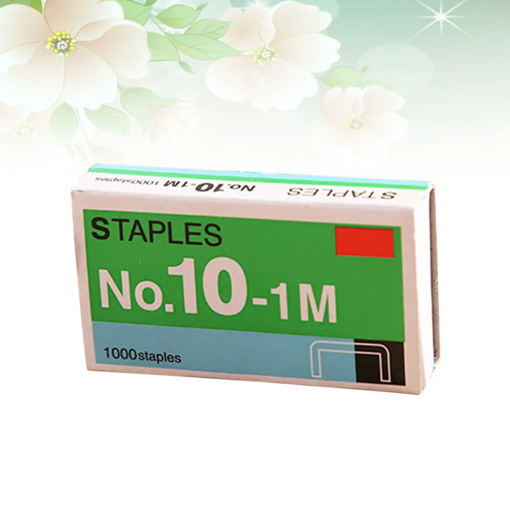 10박스 오피스 스테이플스 치즐 포인트 기술이 여러 장의 종이를 쉽게 관통하는 기능을 제공하며, 일상 사용을 위한 컴팩트한 크기입니다.