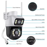 Caméra IP Wifi PTZ Hiseeu 4K 8MP à double objectif, zoom 5X, vision nocturne couleur, surveillance sans fil, caméras de sécurité CCTV 6