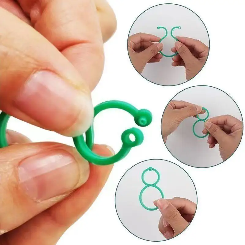Plant Clips for Climbing Plants Tomato Trellis Garden Vine Strapping Bundled Buckle Clips Plastic Trellis Plant Support