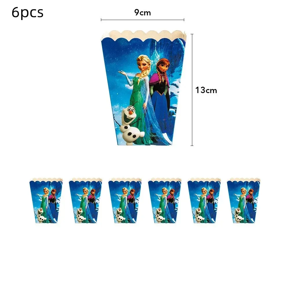 thumbnail image 1 of Juego de globos con temática de Frozen 2 de Disney, decoraciones de cumpleaños de Elsa y Anna, vajilla desechable, platos de papel de la Reina de las Nieves, suministros para fiestas, 1 of 5