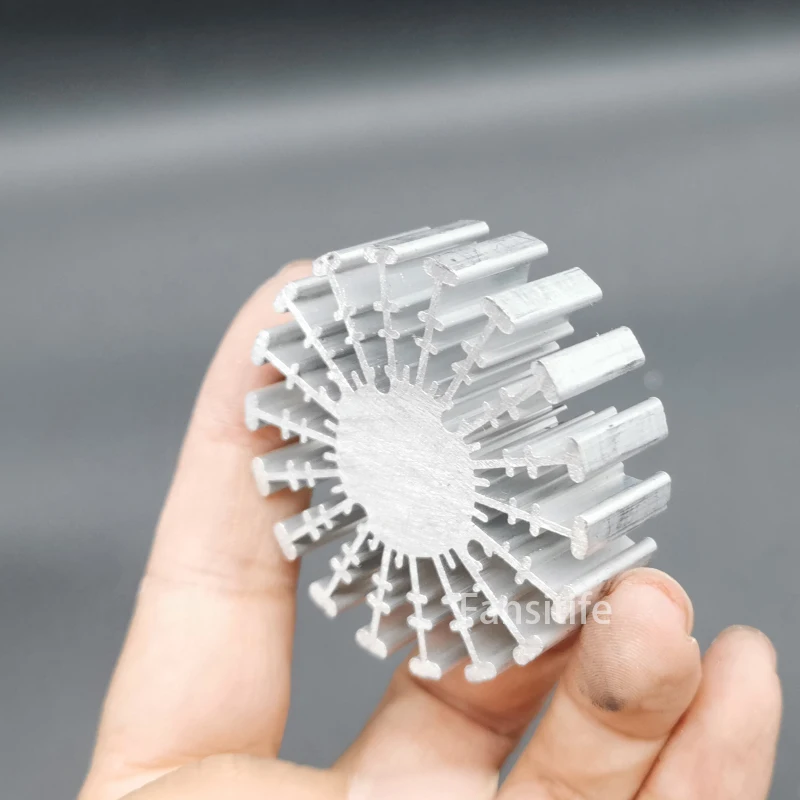 3W 4W COB High Power Led Heatsink Diameter 50mm Height Radiator aluminum heat sink