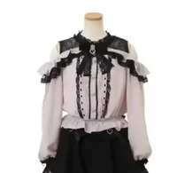 Sweet Cute Girls Short Sleeve Tops Japanese Style Mine Mass-Produced 2025 Summer Kawaii Slimming Lace Off-Shoulder Shirt - Image 5