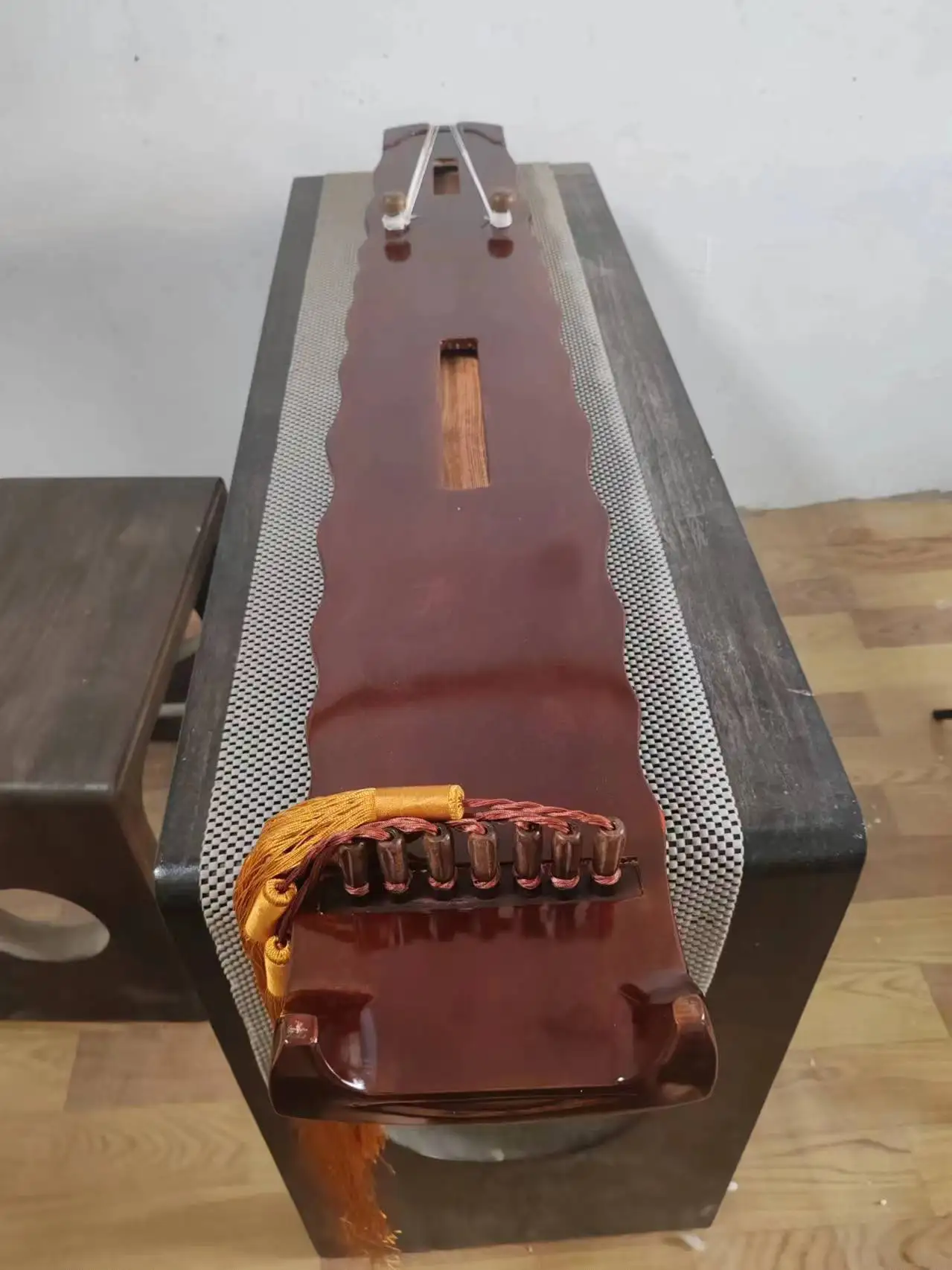 Guqin Sunset style reddish brown Chinese stringed instruments
