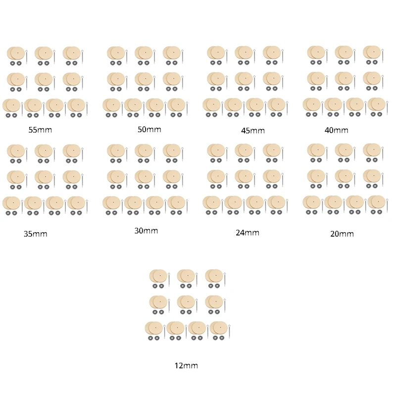 

10 комплектов шарнирных соединителей для кукол, шарнирные штифты и деревянные фибровые диски, подвижные болты, аксессуары для кукол
