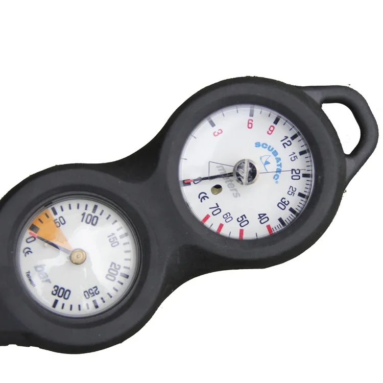 Manufactory Night-luminous Diving Gauge with Pressure Gauge and Depth Gauge integrated type non contact ultrasonic level gauge water tank liquid depth level meter