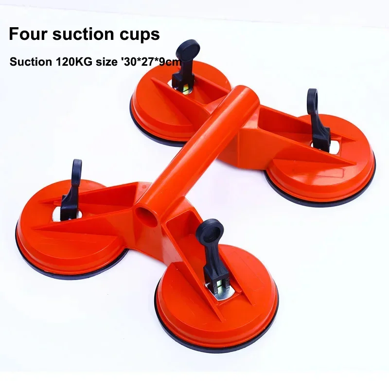 Handle Four Suction Cup Glass Suction Cups Dent Puller Handle Lifter Car Dent Puller Removers Locking Vacuum Repair Hand Tool
