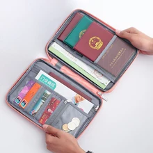 

Travel Waterproof Passport Holder Clutch Bag Multi-Function ID Document Business Card Wallet Organizer Credit Card Accessories