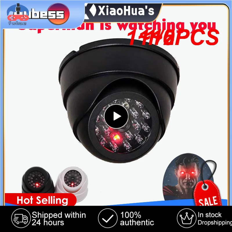 

1~5PCS Outdoor Security Simulation Dome Fake Camera with Red Flashing LED Light Indoor Outdoor Home Security Dummy Video