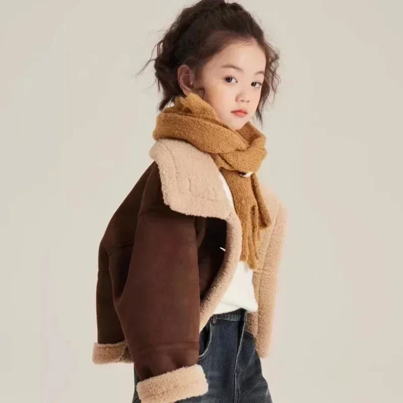 Girls Coat Winter Clothing Plush Coat Kids Winter Jacket Clothes for Girls Kids Jackets for Boys Куртка Для Девочки