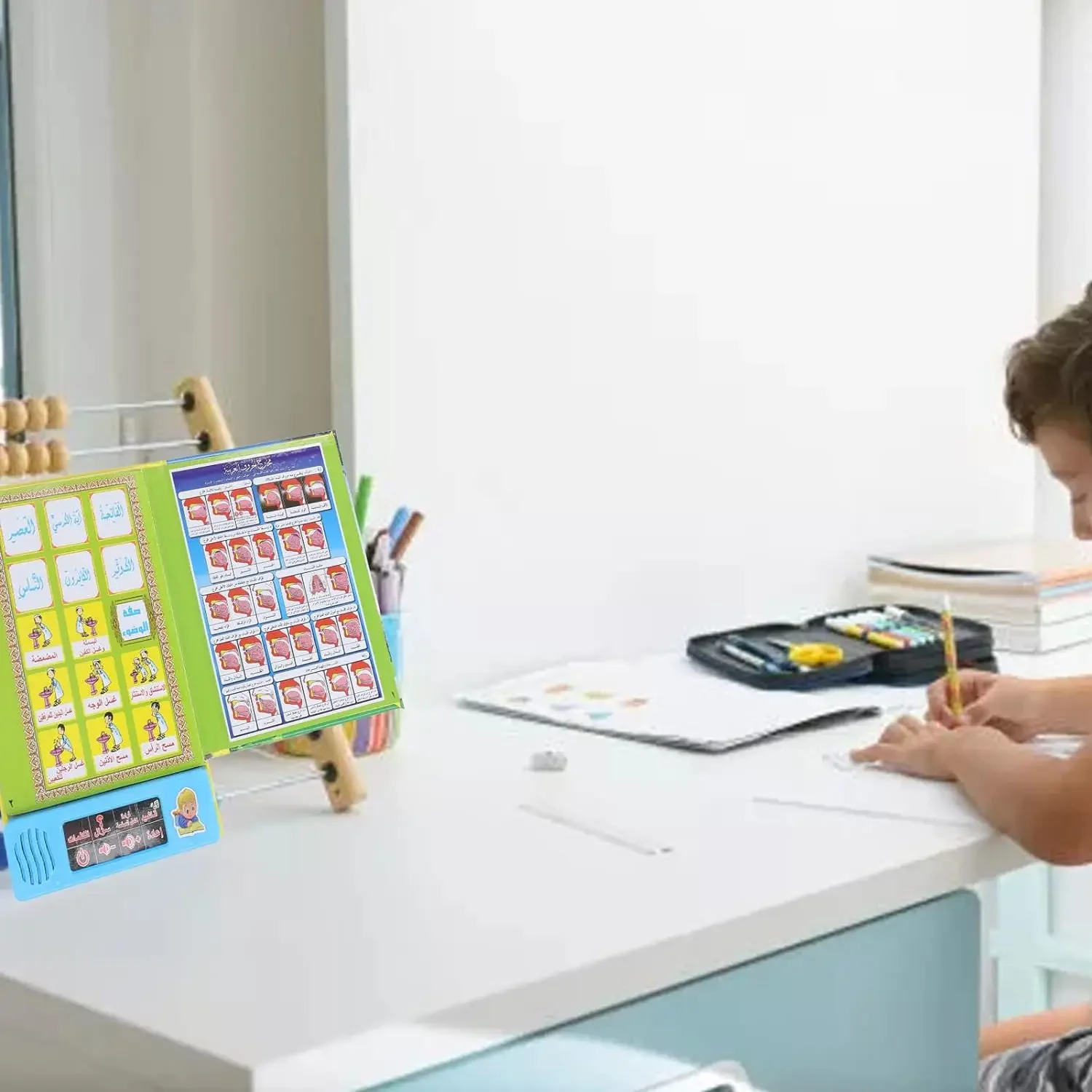 Educational Learning Toy Alphabet Educational Toys Muslim Kids Arabic Sound Book, Clear Pictures Letters Words Learning Educational Electronic Sound Book