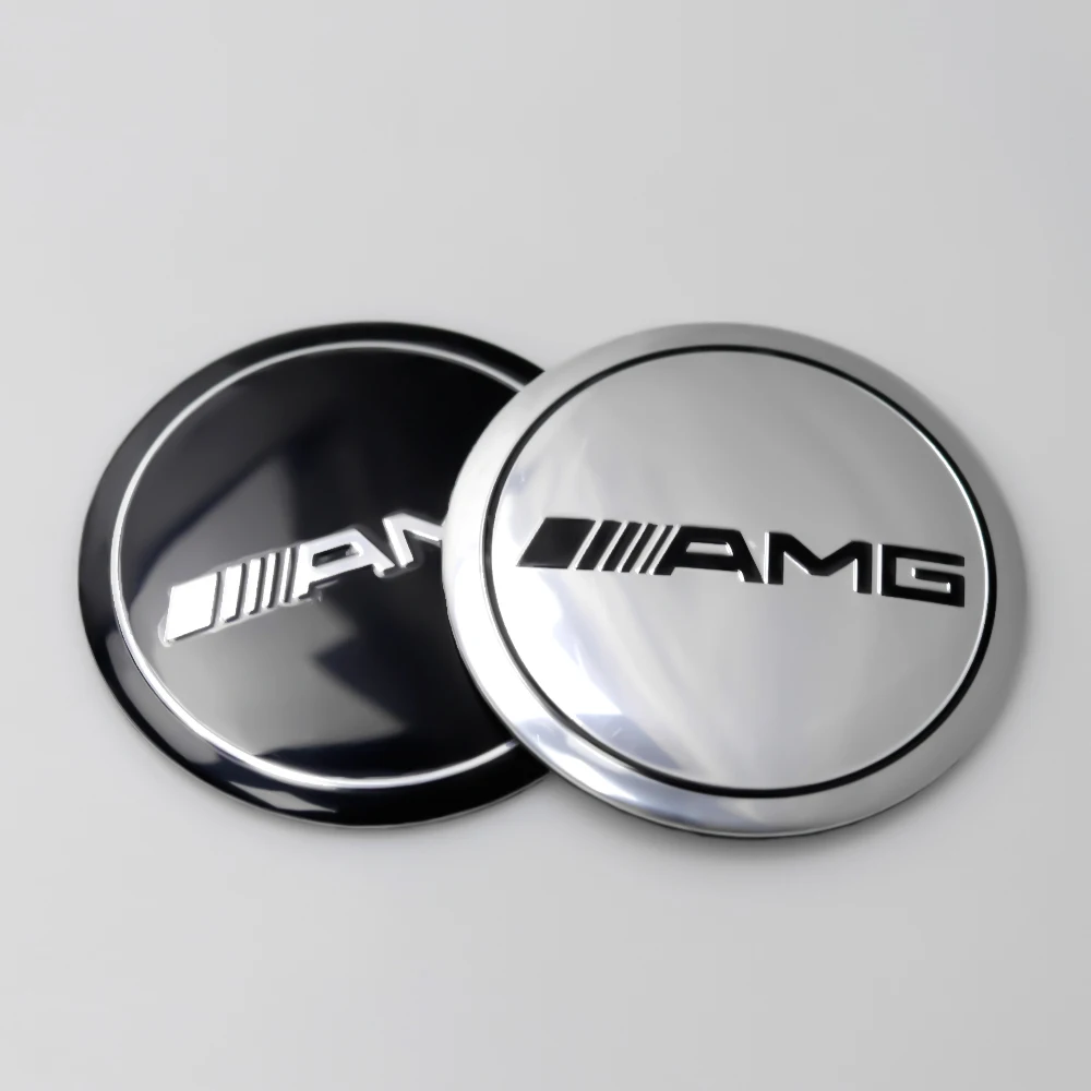 자동차 휠 센터 허브 캡 스티커, 메르세데스 벤츠 AMG B/C/E/S 클래스 A 클래스 C200L GLC GLK CLA, 자동차 액세서리, 56mm, 65mm, 4 개