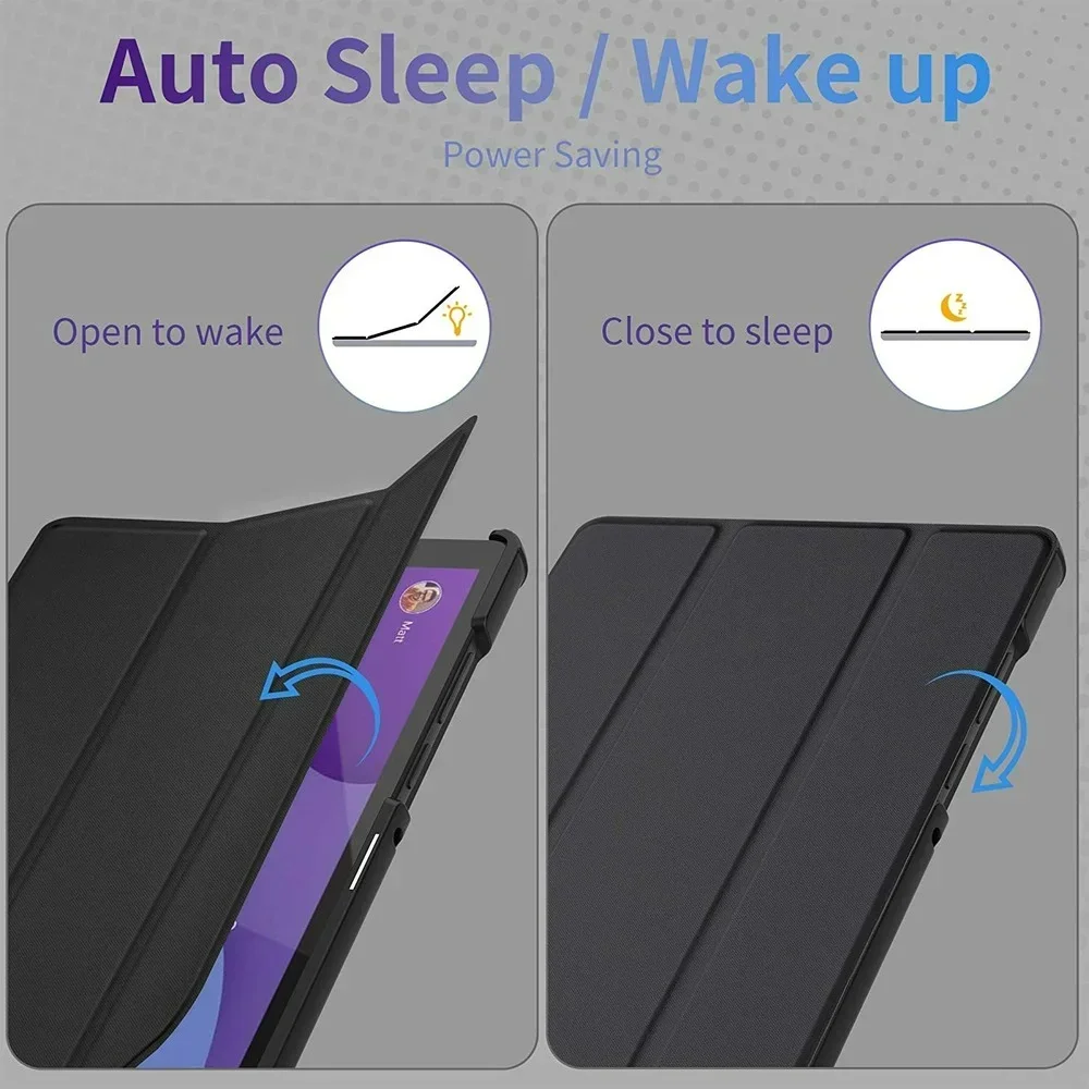 Suporte de Couro Smart Cover para Lenovo Funda Xiaoxin Pad Tab M10 Além Disso Fhd Além Disso 103 Tb-x606f x 3ª Geração 10 Case Tb125fu 2023 - Imagem 2