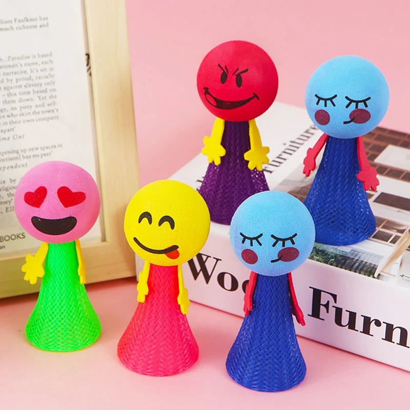 10pcs jumping doll toy Cute Jumping Doll Spring Toy for Kids Birthday Party Favors Treat Boy Girl Guest Gifts School Prize Goodie Bag Fillers