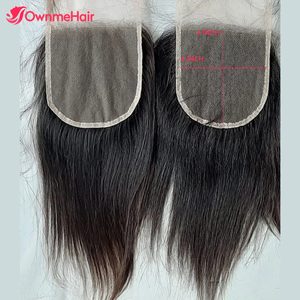 Lace Frontal Closure Straight Baby Hair Lace Closure Frontal Peruvian