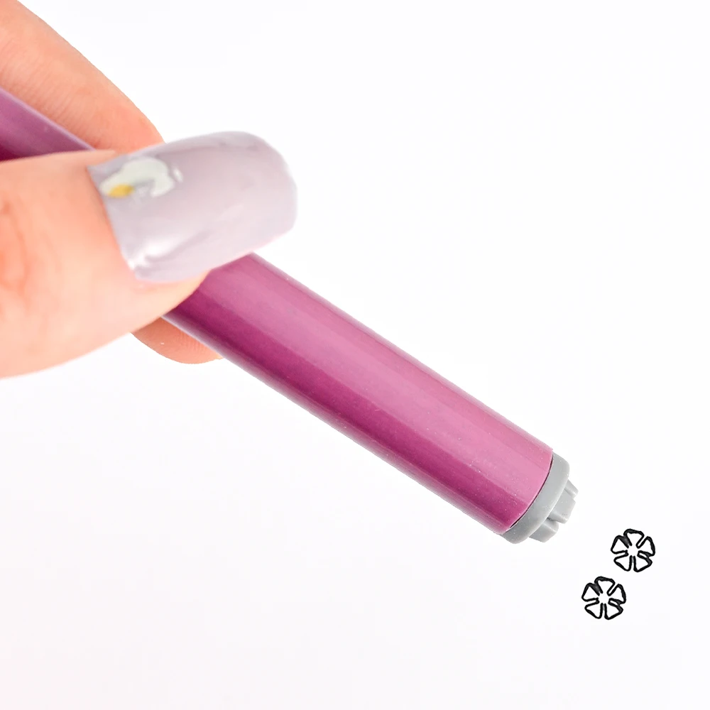 4/6/10Pcs Graffiti Drawing Nail Art Stamp Pen Set - DIY Nail Art Embellishment Flower Stamping Pens Nail Art Printing Templates 5