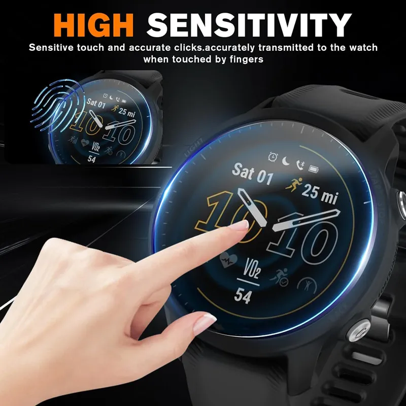 Garmin Forerunner 965 955 945 935 735XT 165 265 255 265S 255S 시계 화면 보호기 긁힘 방지 필름용 강화 유리 1-5개